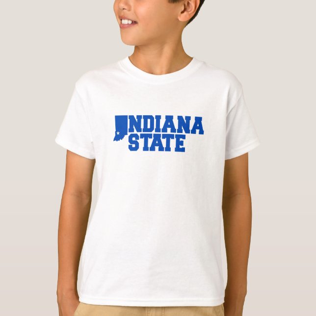 T-shirt Logo Indiana State (Devant)