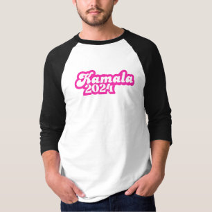 T-shirt Logo Kamala Harris girly Pink 2024