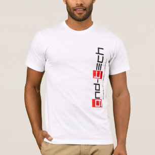 T-shirt logo latéral blanc de la terre
