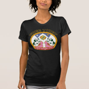 T-shirt Logo libre de drapeau du Thibet