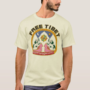 T-shirt Logo libre de drapeau du Thibet