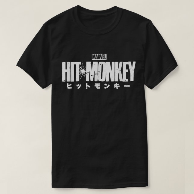 T-shirt Logo Marvel Hit Monkey  (Design devant)