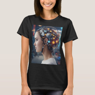 T-shirt Logo mécanique du cerveau