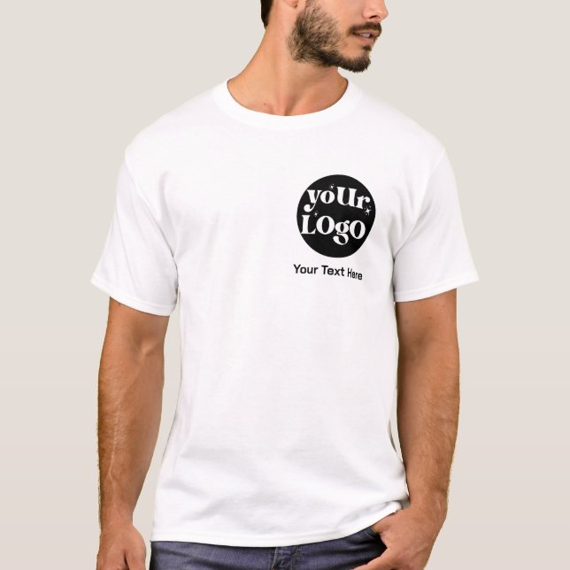 T-shirt Logo minimaliste et commerce de texte (Devant)