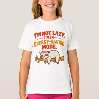 T-shirt Logo Mode Économie d'Énergie – Je ne suis pas pare
