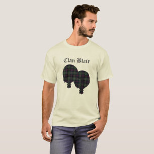 T-shirt Logo moderne de tartan de Blair de clan
