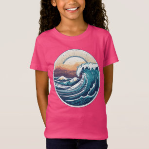 T-Shirt Logo Montabeach Ocean Wave ultra-détaillé