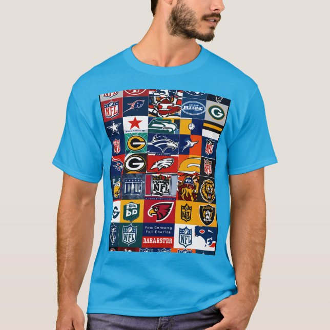 T-shirt Logo NFL carré - Style BBC (Devant)