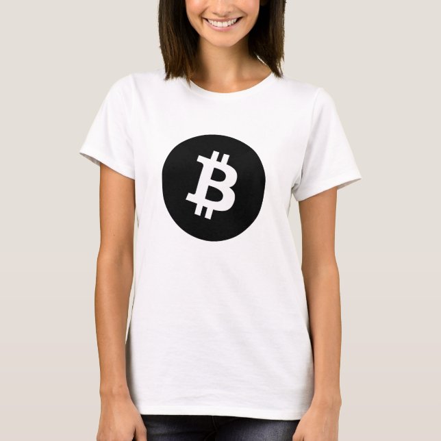 T-shirt Logo noir Express® Bitcoin Black W (Devant)