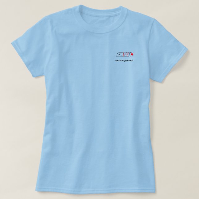 T-shirt Logo noir WASH SEVASH (Design devant)