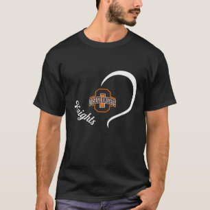 T-shirt Logo Otsego Knights Slogan demi-coeur