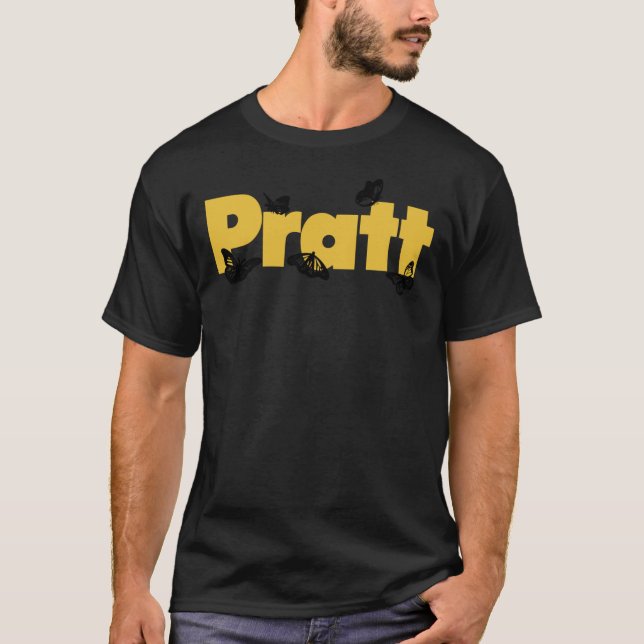 T-shirt Logo Papillon Pratt Institute    (Devant)
