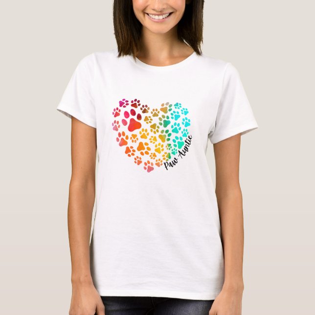 T-shirt Logo Paw Tante Heart (Devant)