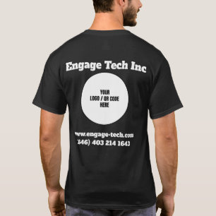 T-shirt Logo personnalisé Attire (conception avant et arri