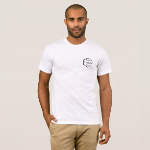T-shirt Logo personnalisé Blanc Employé Entreprise Employé