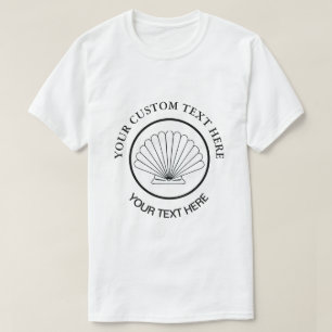 T-shirt Logo personnalisé du coquillage de Saint-Jacques