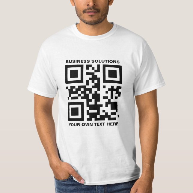 T-shirt Logo personnalisé et code QR (Devant)