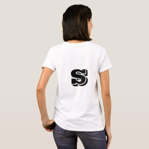 T-shirt Logo personnalisé simple et élégant ici société