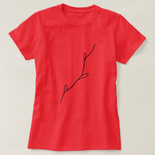 T-shirt Logo personnalisé simple et élégant ici société T