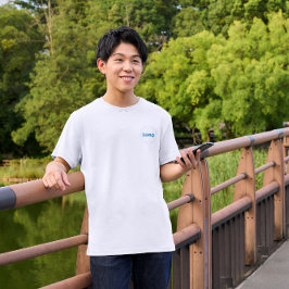 T-shirt Logo Personnalisé Sur Deux Côtés Imprimer Les Mens