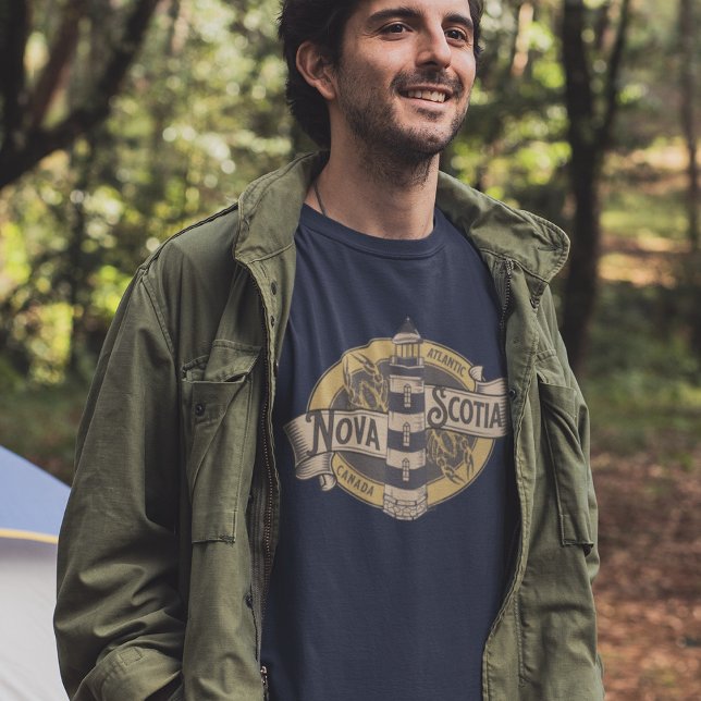 T-shirt Logo phare de la Nouvelle-Écosse Maritimes canadie (Créateur téléchargé)