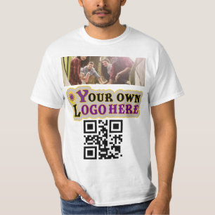T-shirt Logo photo et code QR