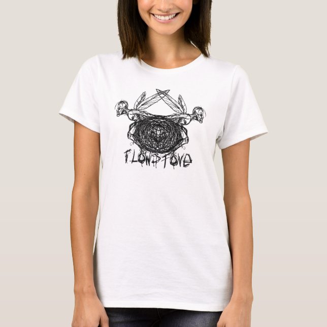T-shirt Logo Pixies Graphiques Flowstone (Devant)