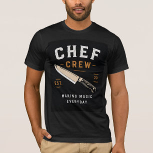 T-shirt 🔪 Logo pour l'équipe de cuisine du restaurant 🔪