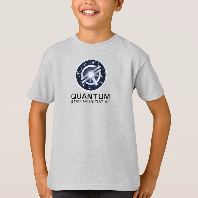 T-shirt Logo principal QSI - Texte noir - Tee pour enfants (Devant)