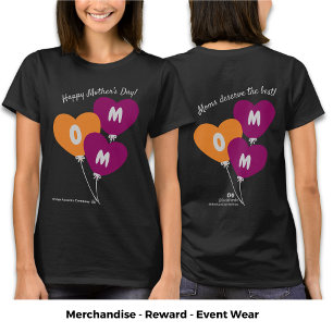 T-shirt Logo promotionnel Bonne Fête des Mères Réseau soci