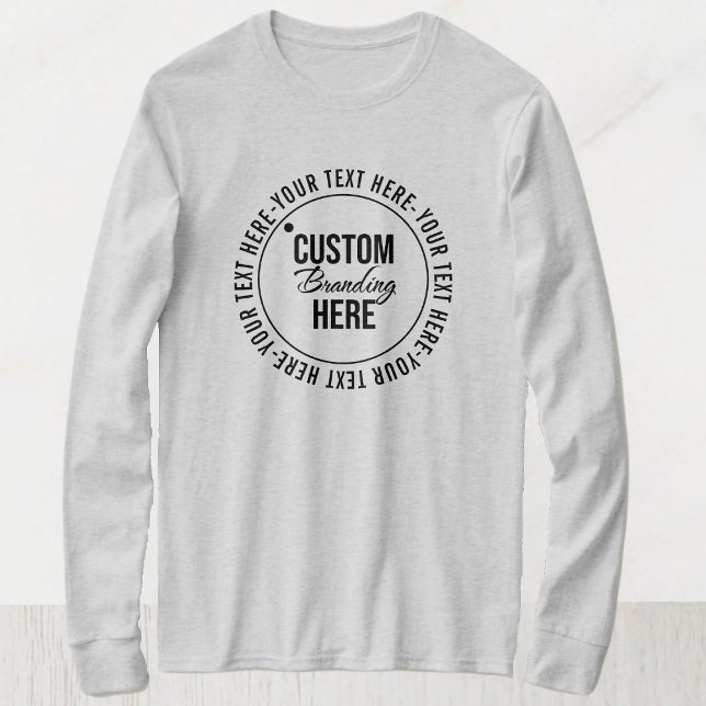 T-shirt Logo promotionnel gris Vêtements simples (logo grey shirt)