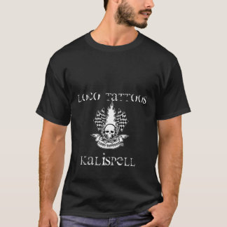 T-shirt Logo régulier de Kalispell T de tatouages de Loco