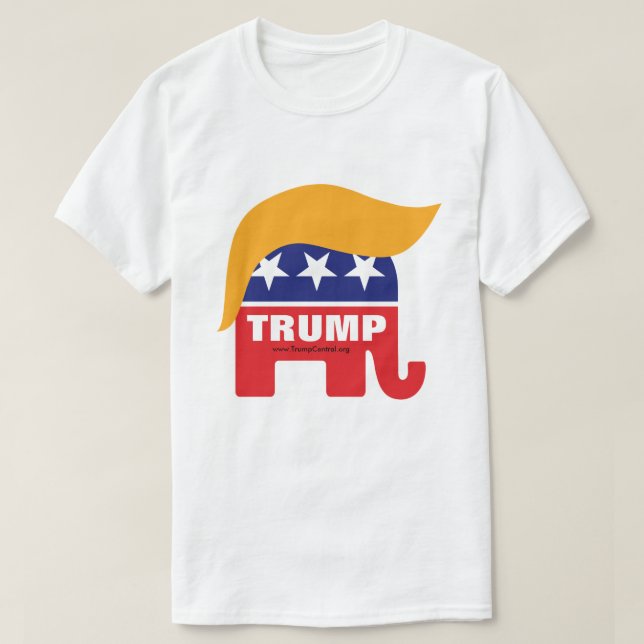 T-shirt Logo républicain Donald Trump pour éléphants (Design devant)