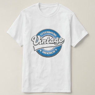 T-shirt logo rétro Diekirch Luxembourg 