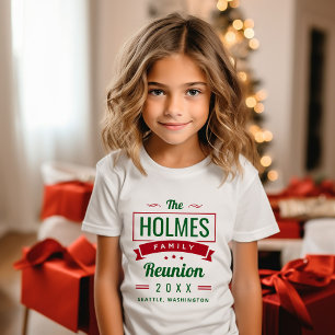 T-shirt Logo Retro Moderne Famille Reunion