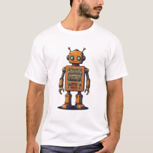T-shirt Logo Robot Rétro