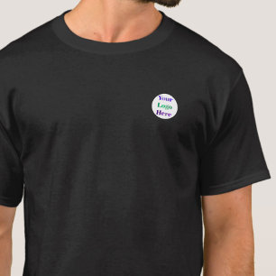 T-shirt Logo Rond Personnalisé Entreprise Employé ou Clien