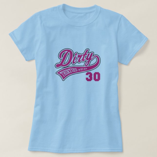 T-shirt Logo rose des années 30 sales (Design devant)