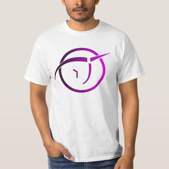 T-shirt Logo rose invisible de licorne (Devant)