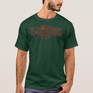 T-shirt Logo rouge déprimé de Bayonetta