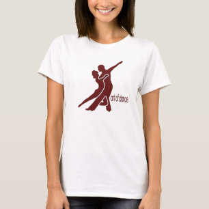 T-shirt Logo rouge foncé - avant seulement