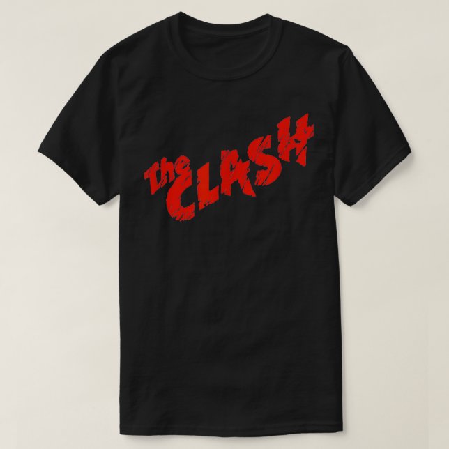 T-shirt Logo rouge griffé Clash u2013  (Design devant)