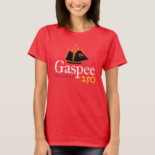 T-shirt Logo rustique DAR Gaspee250 sur Red