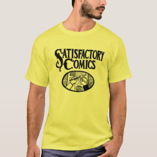 T-shirt Logo satisfaisant de bandes dessinées (noir)