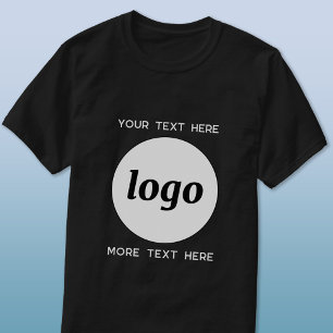 T-shirt Logo Simple Avec Texte Professionnel Promotionnel