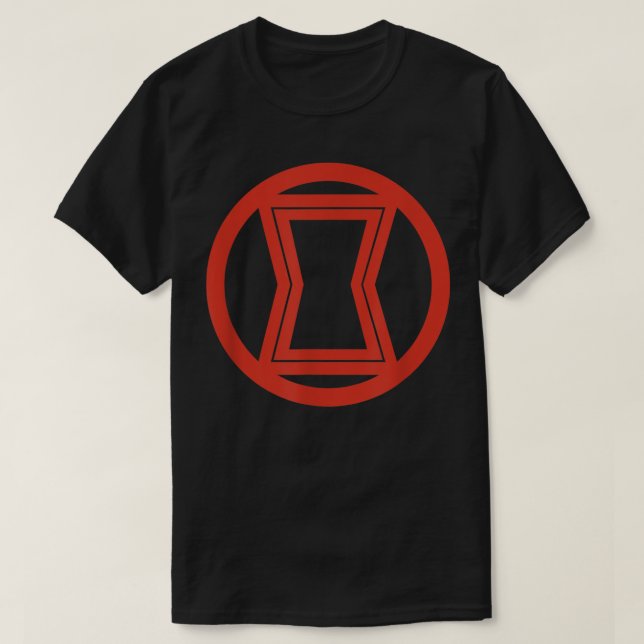 T-shirt Logo simple Marvel Black Widow (Design devant)