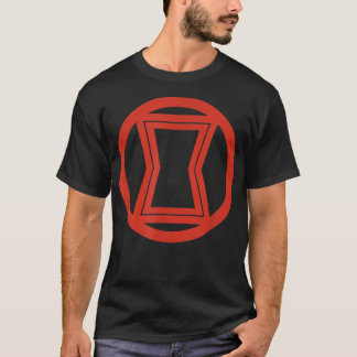 T-shirt Logo simple Marvel Black Widow