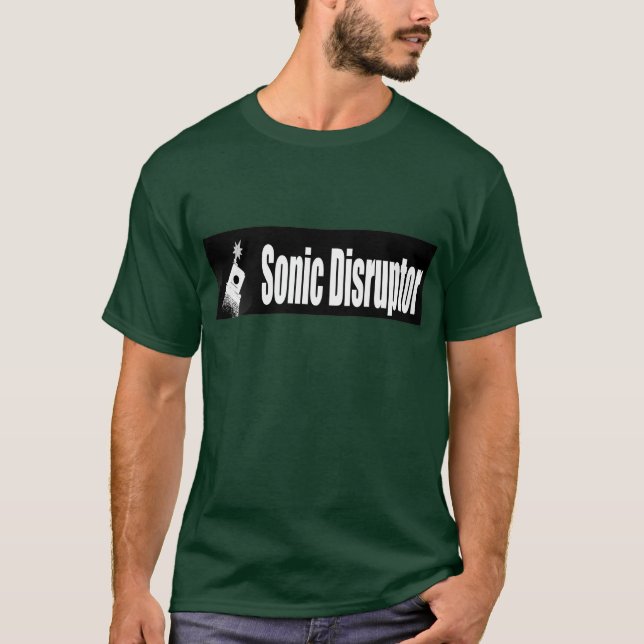 T-shirt Logo sonique de disrupteur (Devant)