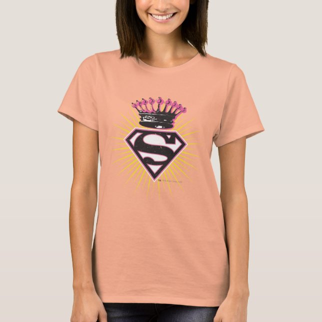 T-shirt Logo Supergirl avec Couronne (Devant)