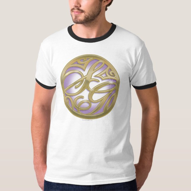 T-shirt Logo Supergirl Gold & Purple Circle (Devant)